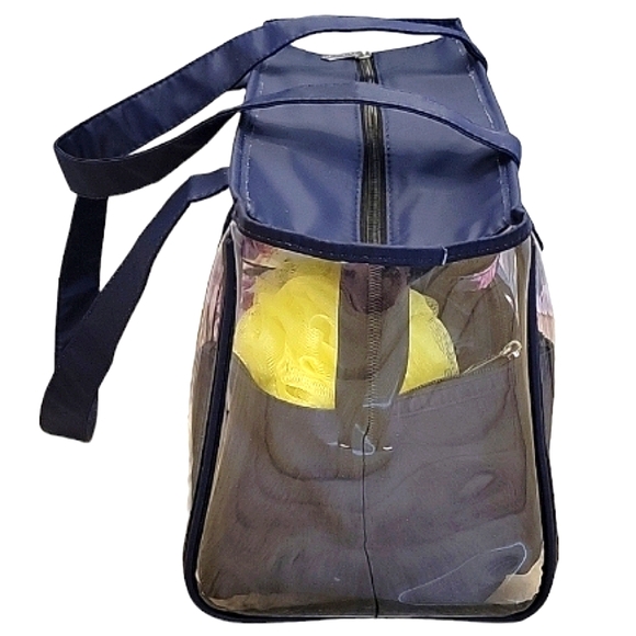 MODELLO Large 12-Piece Pink Floral Travel Cosmetic Tote Bag - NWOT - Picture 5 of 13